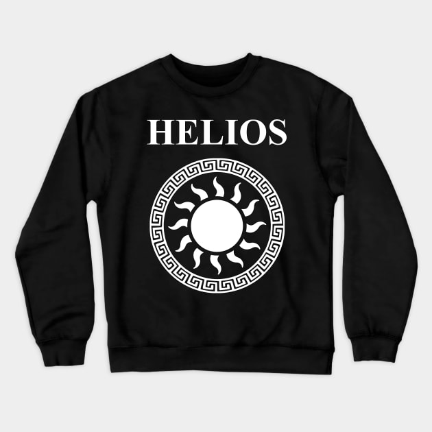 Helios Ancient Greek God of the Sun Symbol Crewneck Sweatshirt by AgemaApparel